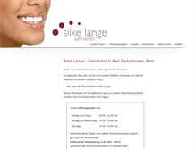 Tablet Screenshot of praxis-silke-lange.de